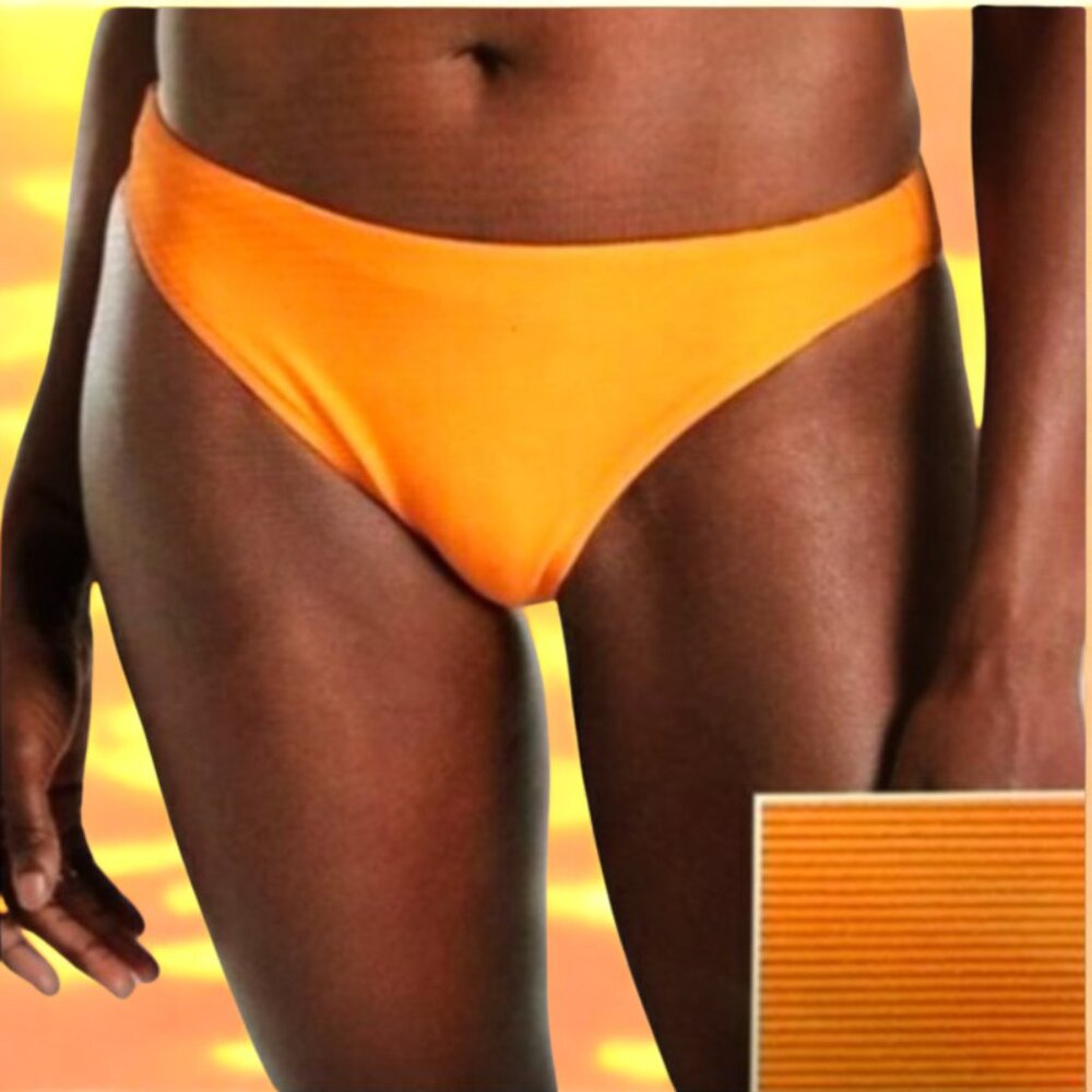 NWT Athleta Orange Cloudbreak Rib Low Rise Bottoms